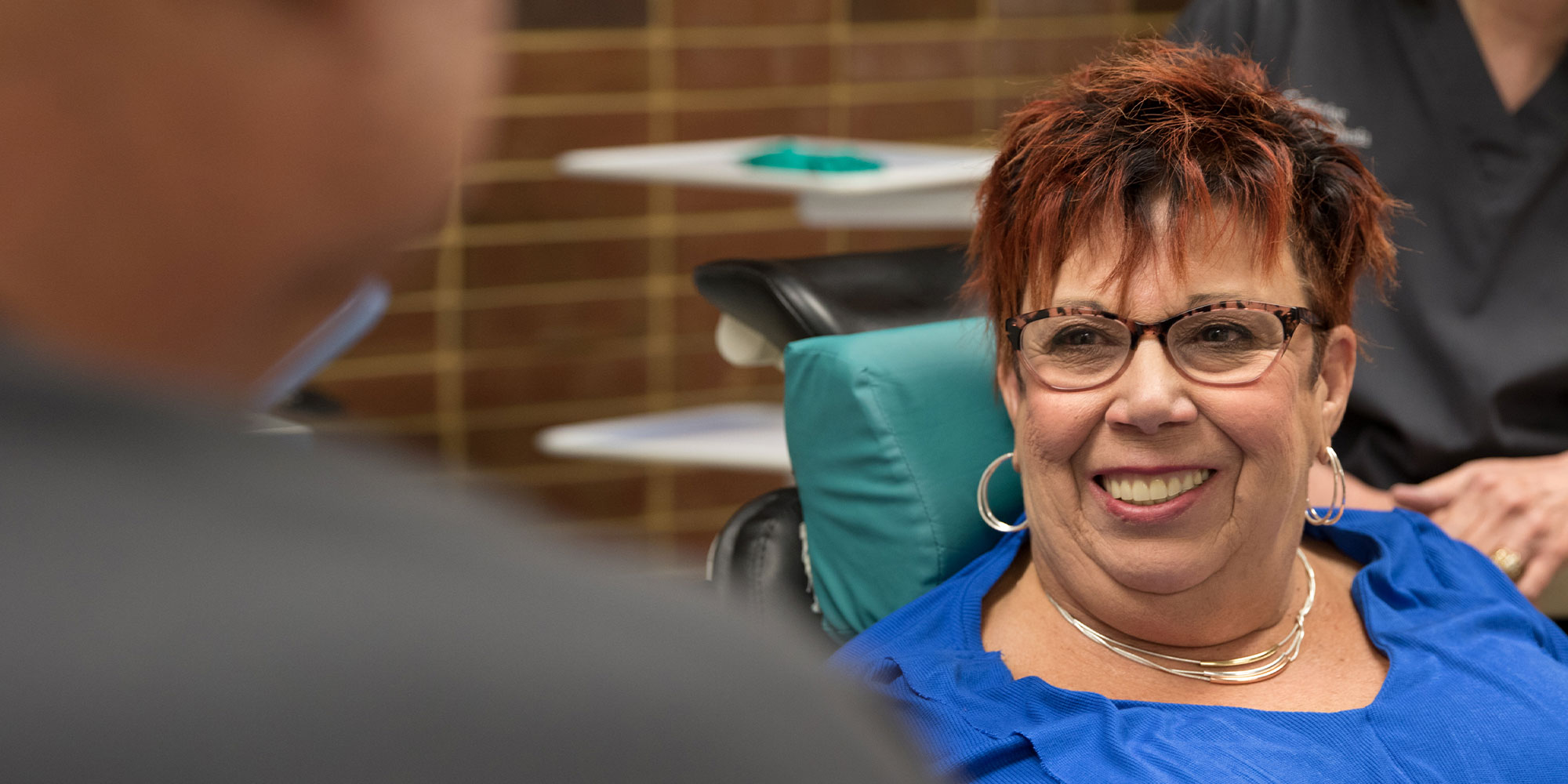 implant patient smiling with dr duffy